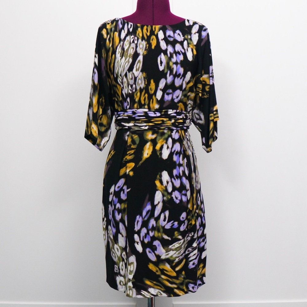 Dolman Sleeve Floral Dress